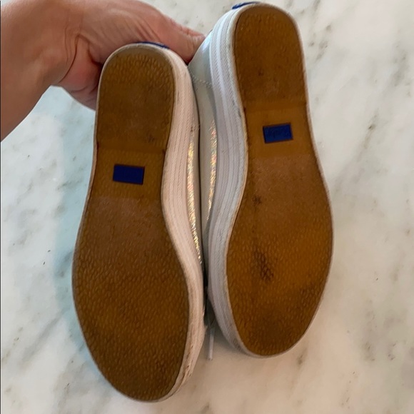 Metallic silver iridescent Keds - Picture 5 of 7